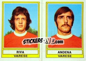 Sticker Andena / Riva - Calciatori 1973-1974 - Panini