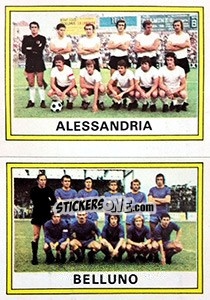 Sticker Squadra Alessandria / Belluno - Calciatori 1973-1974 n. 561 - Panini