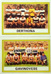Sticker Squadra Derthona / Gavinovese - Calciatori 1973-1974 - Panini