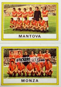 Sticker Squadra Mantova / Monza - Calciatori 1973-1974 - Panini