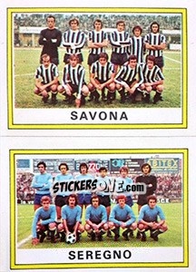 Sticker Squadra Savona / Seregno - Calciatori 1973-1974 n. 567 - Panini