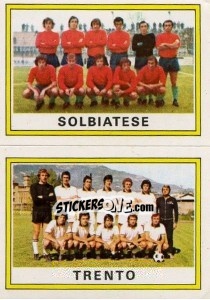 Sticker Squadra Solbiatese / Trento - Calciatori 1973-1974 n. 568 - Panini