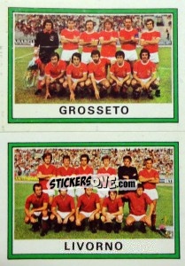 Sticker Squadra Grosseto / Livorno - Calciatori 1973-1974 n. 578 - Panini
