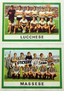 Sticker Squadra Lucchese / Massese - Calciatori 1973-1974 n. 579 - Panini