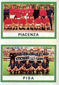 Sticker Squadra Piacenza / Pisa - Calciatori 1973-1974 n. 581 - Panini