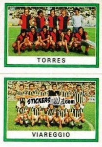 Figurina Squadra Torres / Viareggio - Calciatori 1973-1974 - Panini