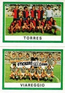 Sticker Squadra Torres / Viareggio - Calciatori 1973-1974 n. 585 - Panini
