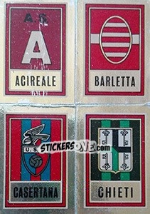 Figurina Scudetto Acireale / Barletta / Casertana / Chieti - Calciatori 1973-1974 - Panini