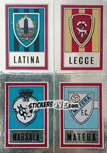 Cromo Scudetto Latina / Lecce / Marsala / Matera - Calciatori 1973-1974 - Panini