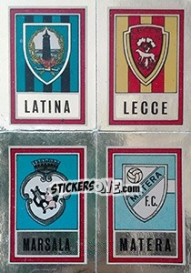 Sticker Scudetto Latina / Lecce / Marsala / Matera - Calciatori 1973-1974 n. 588 - Panini