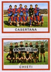 Sticker Squadra Casertana / Chieti - Calciatori 1973-1974 - Panini