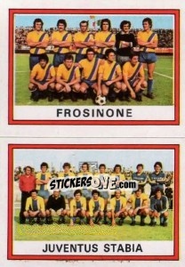 Sticker Squadra Frosinone / Juventus Stabia - Calciatori 1973-1974 n. 594 - Panini