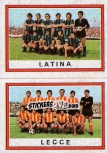 Figurina Squadra Latina / Lecce - Calciatori 1973-1974 - Panini