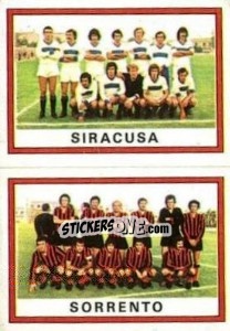 Figurina Squadra Siracusa / Sorrento - Calciatori 1973-1974 - Panini