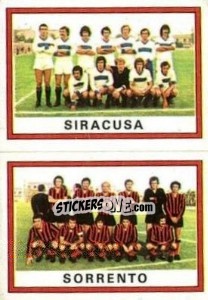 Sticker Squadra Siracusa / Sorrento - Calciatori 1973-1974 n. 599 - Panini