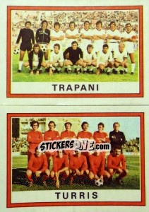 Sticker Squadra Trapani / Turris - Calciatori 1973-1974 - Panini