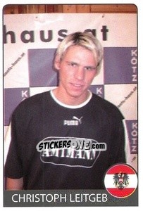 Sticker Christoph Leitgeb - Euro 2008 n. 16 - Rafo