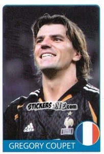 Sticker Gregory Coupet - Euro 2008 - Rafo