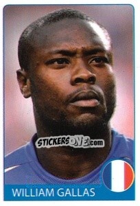 Sticker William Gallas - Euro 2008 n. 48 - Rafo