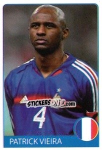 Sticker Patrick Vieira - Euro 2008 n. 54 - Rafo
