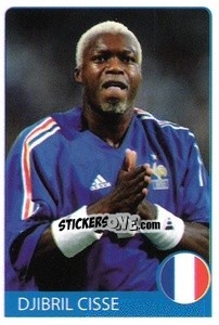 Sticker Djibril Cisse - Euro 2008 n. 58 - Rafo
