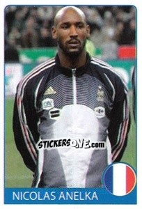 Sticker Nicolas Anelka - Euro 2008 n. 59 - Rafo