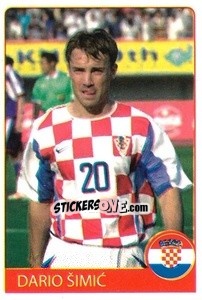 Sticker Dario Šimic - Euro 2008 - Rafo