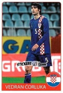 Sticker Vedran Corluka - Euro 2008 - Rafo