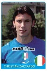 Sticker Cristian Zaccardo - Euro 2008 - Rafo
