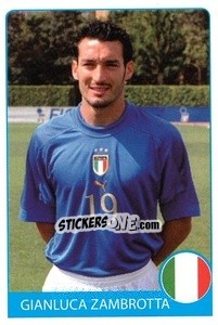 Sticker Gianluca Zambrotta - Euro 2008 n. 107 - Rafo