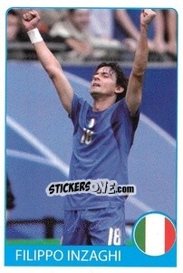 Sticker Filippo Inzaghi - Euro 2008 n. 113 - Rafo