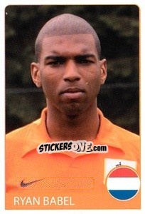 Sticker Ryan Babel - Euro 2008 n. 132 - Rafo