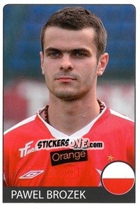 Sticker Pawel Brozek - Euro 2008 n. 166 - Rafo