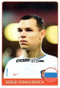 Sticker Sergei Ignashevich - Euro 2008 - Rafo