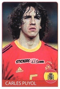 Sticker Carles Puyol - Euro 2008 - Rafo