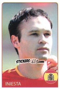 Sticker Andres Iniesta - Euro 2008 n. 236 - Rafo
