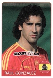 Sticker Raul Gonzalez - Euro 2008 n. 239 - Rafo