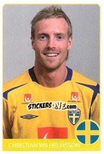 Sticker Christian Wilhelmsson - Euro 2008 - Rafo
