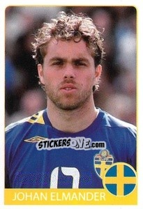 Sticker Johan Elmander - Euro 2008 n. 260 - Rafo