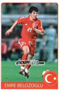 Sticker Emre Belozoglu - Euro 2008 n. 289 - Rafo