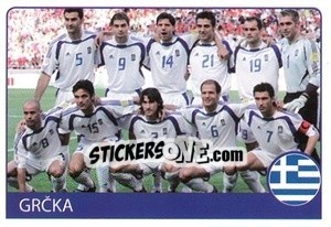 Sticker Grcka - Euro 2008 - Rafo