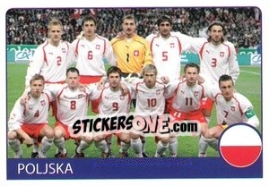 Sticker Poljska - Euro 2008 n. 305 - Rafo