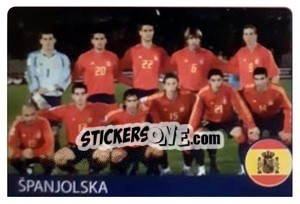 Sticker Španjolska - Euro 2008 - Rafo