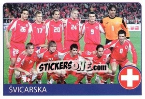 Sticker Švicarska - Euro 2008 - Rafo