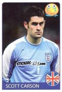 Sticker Scott Carson - Euro 2008 n. 315 - Rafo