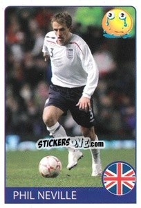 Sticker Phil Neville - Euro 2008 - Rafo