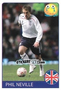 Cromo Phil Neville - Euro 2008 n. 320 - Rafo