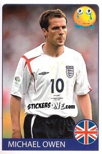 Sticker Michael Owen - Euro 2008 n. 328 - Rafo