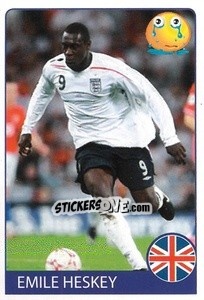 Sticker Emile Heskey - Euro 2008 n. 330 - Rafo