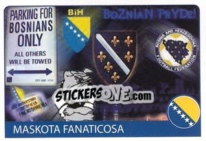 Sticker BiH Fanaticos - Euro 2008 - Rafo